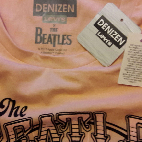 Beatles Come Together rock Denizen Levi's Official T-Shirt M NWT - Picture 4 of 4
